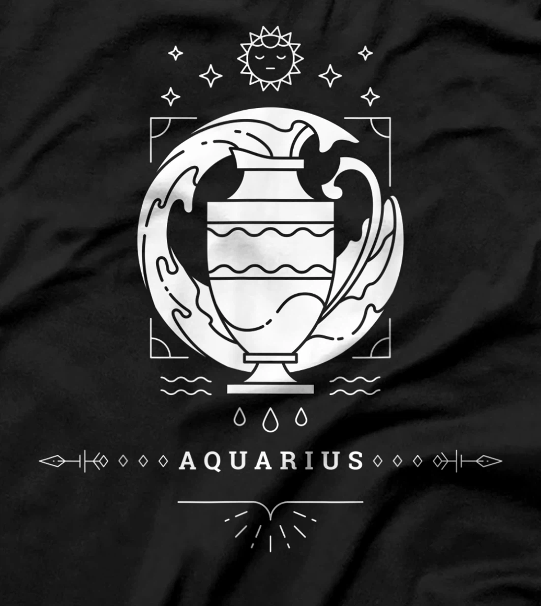 Aquarius Zodiac Sign Novelty Graphic Tees & Cool Designs T-Shirt, Kid T-Shirt and Women T-Shirt