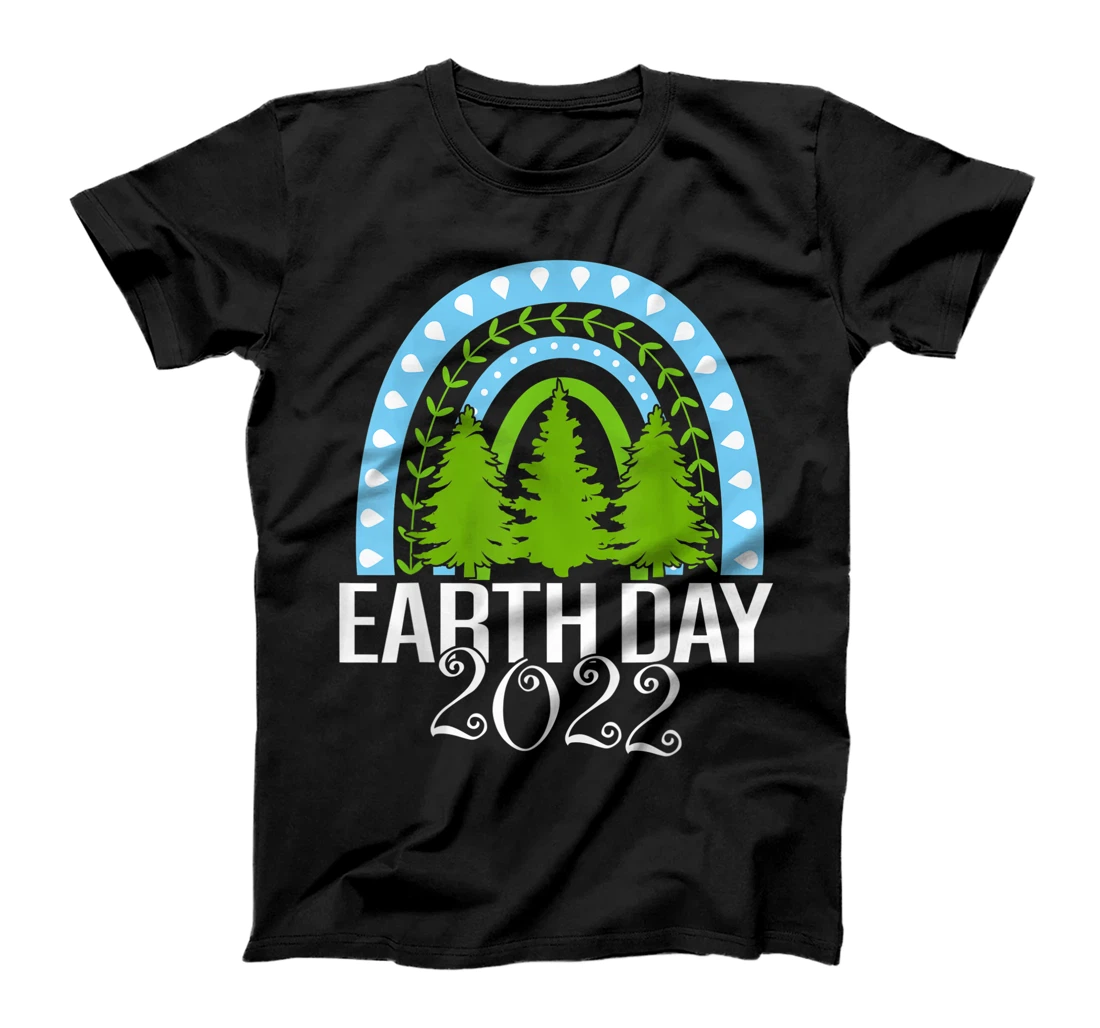 Earth Day Everyday Rainbow Pine Tree Tee Conservation 2022 T-Shirt, Kid T-Shirt and Women T-Shirt