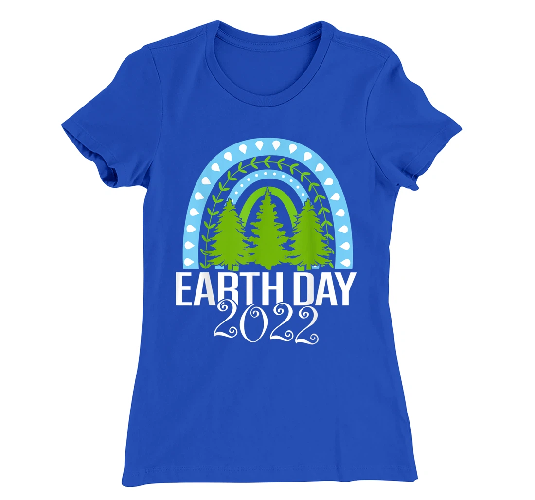 Earth Day Everyday Rainbow Pine Tree Tee Conservation 2022 T-Shirt, Kid T-Shirt and Women T-Shirt