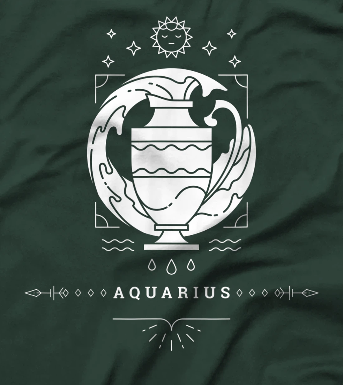Aquarius Zodiac Sign Novelty Graphic Tees & Cool Designs T-Shirt, Kid T-Shirt and Women T-Shirt