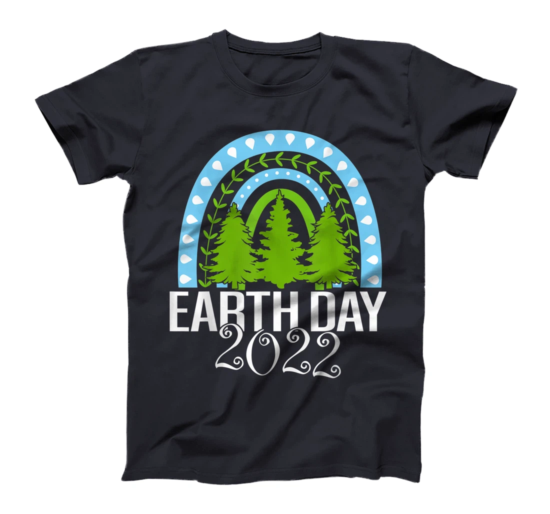 Earth Day Everyday Rainbow Pine Tree Tee Conservation 2022 T-Shirt, Kid T-Shirt and Women T-Shirt