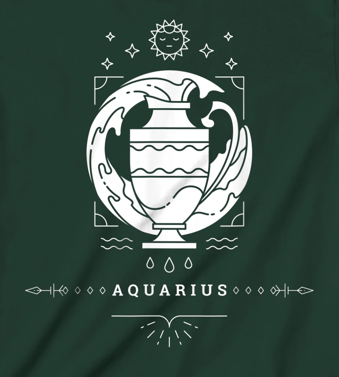 Aquarius Zodiac Sign Novelty Graphic Tees & Cool Designs T-Shirt, Kid T-Shirt and Women T-Shirt
