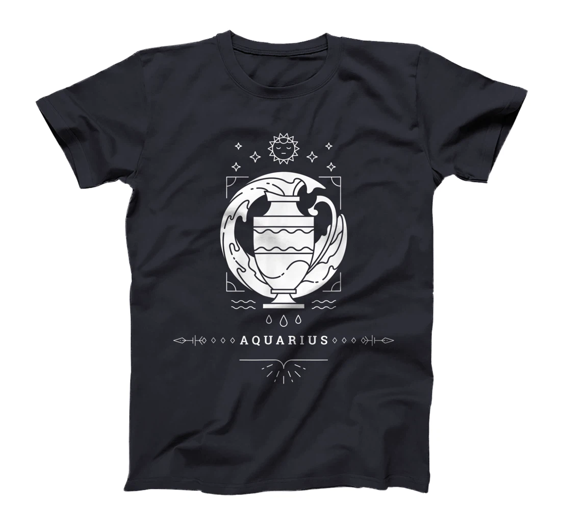 Aquarius Zodiac Sign Novelty Graphic Tees & Cool Designs T-Shirt, Kid T-Shirt and Women T-Shirt