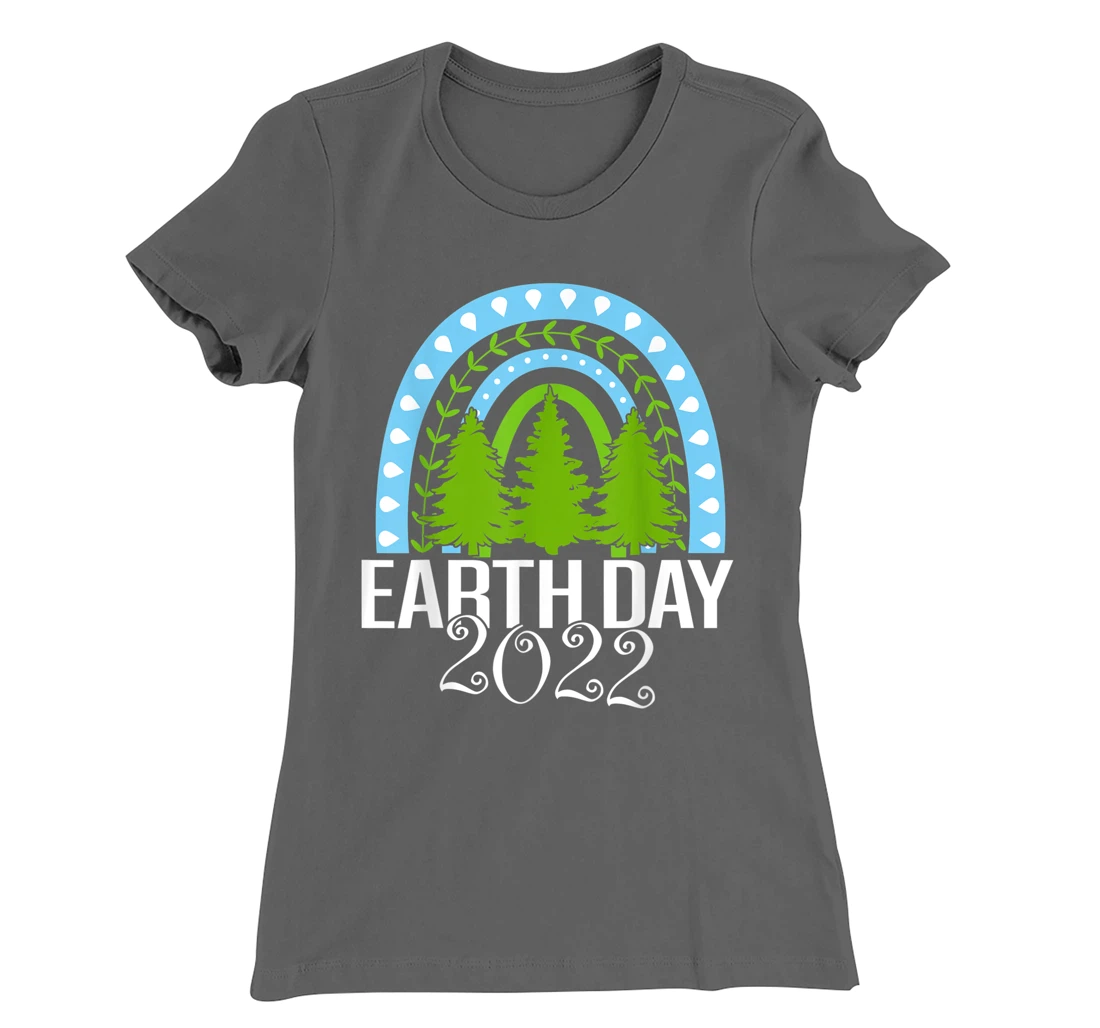 Earth Day Everyday Rainbow Pine Tree Tee Conservation 2022 T-Shirt, Kid T-Shirt and Women T-Shirt