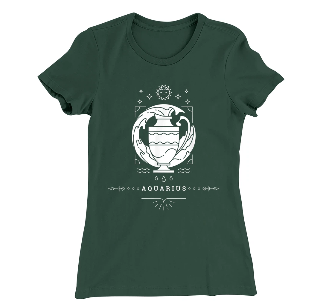 Aquarius Zodiac Sign Novelty Graphic Tees & Cool Designs T-Shirt, Kid T-Shirt and Women T-Shirt