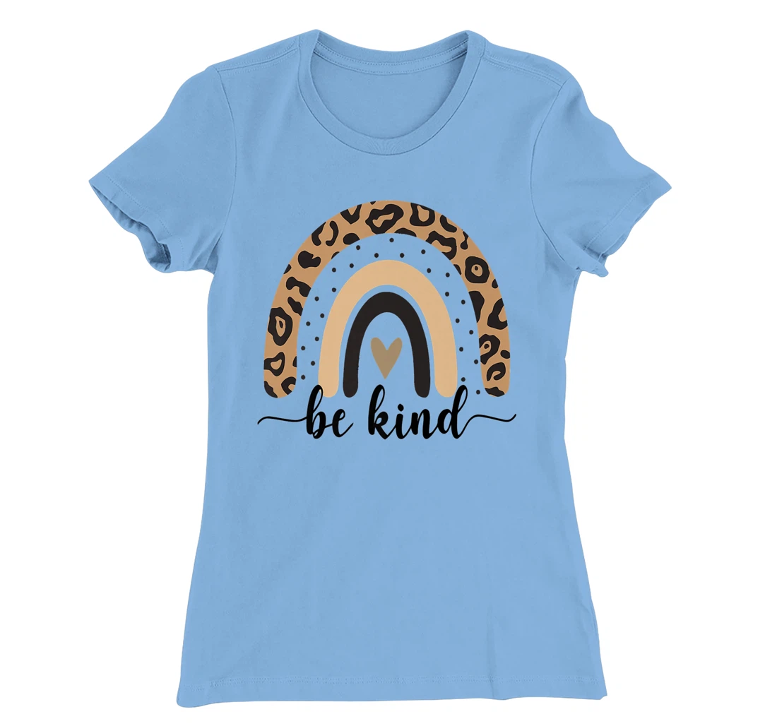 Be Kind Leopard Rainbow Kindness inspirational girls Be Kind T-Shirt, Kid T-Shirt and Women T-Shirt