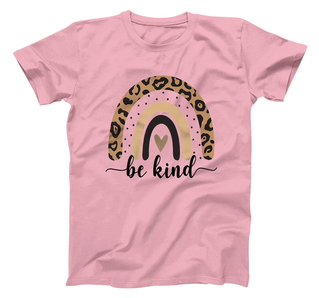 Be Kind Leopard Rainbow Kindness inspirational girls Be Kind T-Shirt, Kid T-Shirt and Women T-Shirt