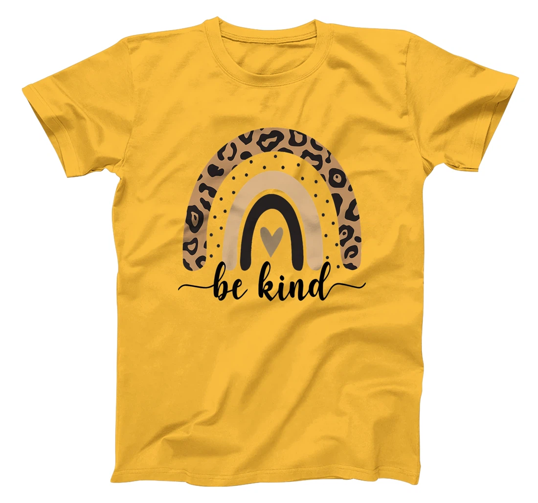 Be Kind Leopard Rainbow Kindness inspirational girls Be Kind T-Shirt, Kid T-Shirt and Women T-Shirt