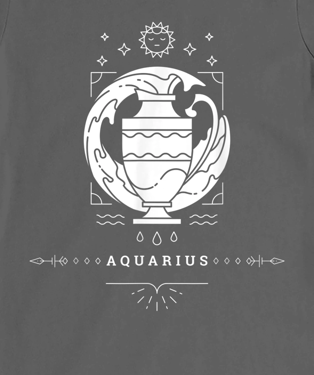 Aquarius Zodiac Sign Novelty Graphic Tees & Cool Designs T-Shirt, Kid T-Shirt and Women T-Shirt