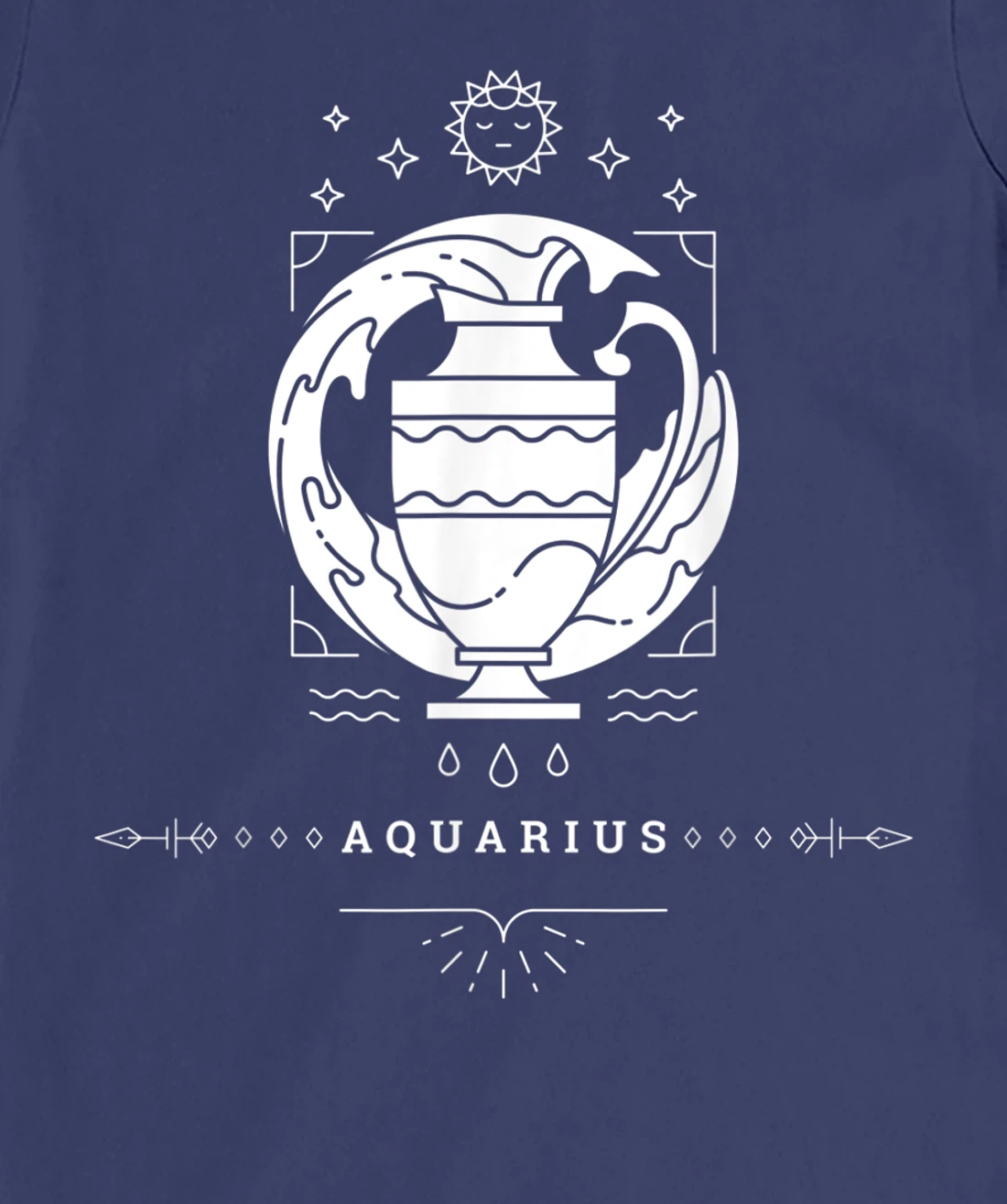 Aquarius Zodiac Sign Novelty Graphic Tees & Cool Designs T-Shirt, Kid T-Shirt and Women T-Shirt