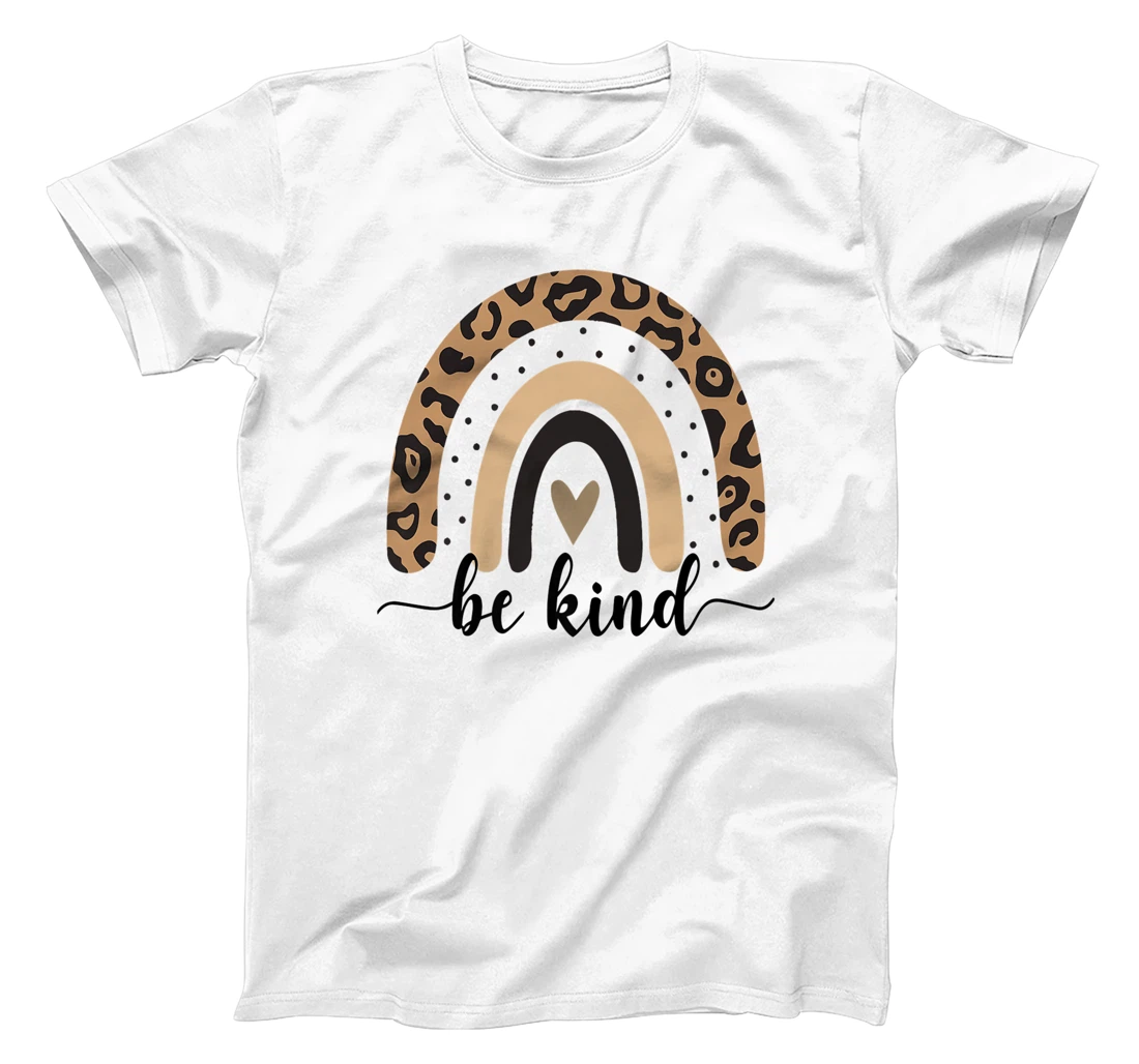 Be Kind Leopard Rainbow Kindness inspirational girls Be Kind T-Shirt, Kid T-Shirt and Women T-Shirt