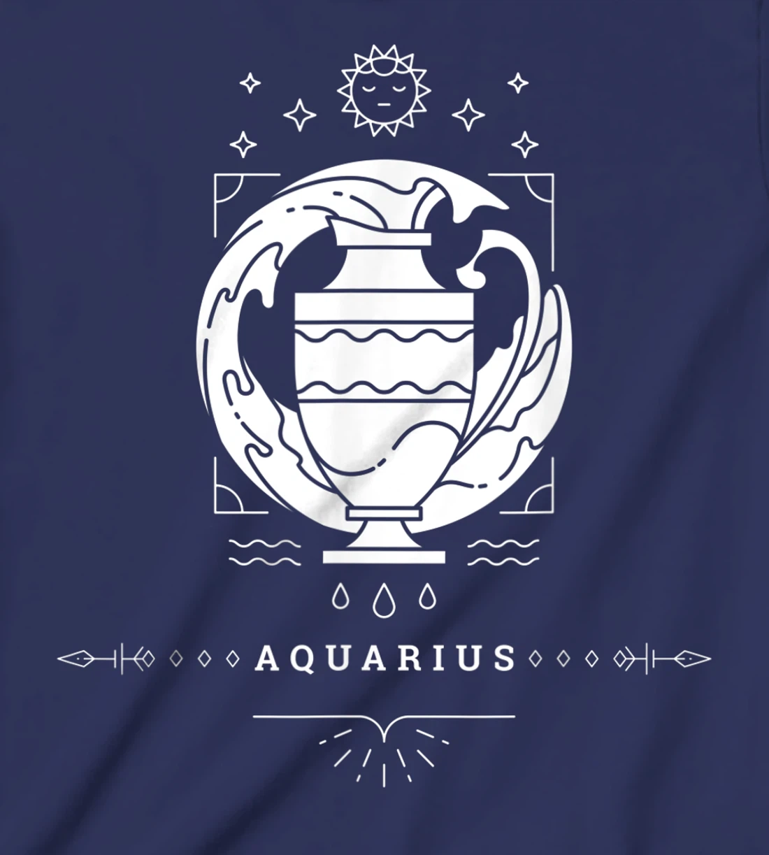 Aquarius Zodiac Sign Novelty Graphic Tees & Cool Designs T-Shirt, Kid T-Shirt and Women T-Shirt