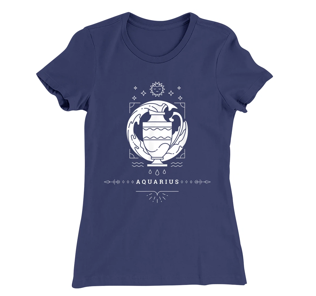 Aquarius Zodiac Sign Novelty Graphic Tees & Cool Designs T-Shirt, Kid T-Shirt and Women T-Shirt