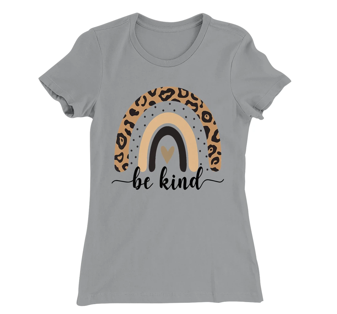 Be Kind Leopard Rainbow Kindness inspirational girls Be Kind T-Shirt, Kid T-Shirt and Women T-Shirt