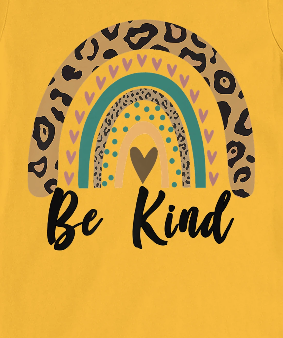 Be Kind Leopard Rainbow Kindness inspirational girls Be Kind T-Shirt, Kid T-Shirt and Women T-Shirt