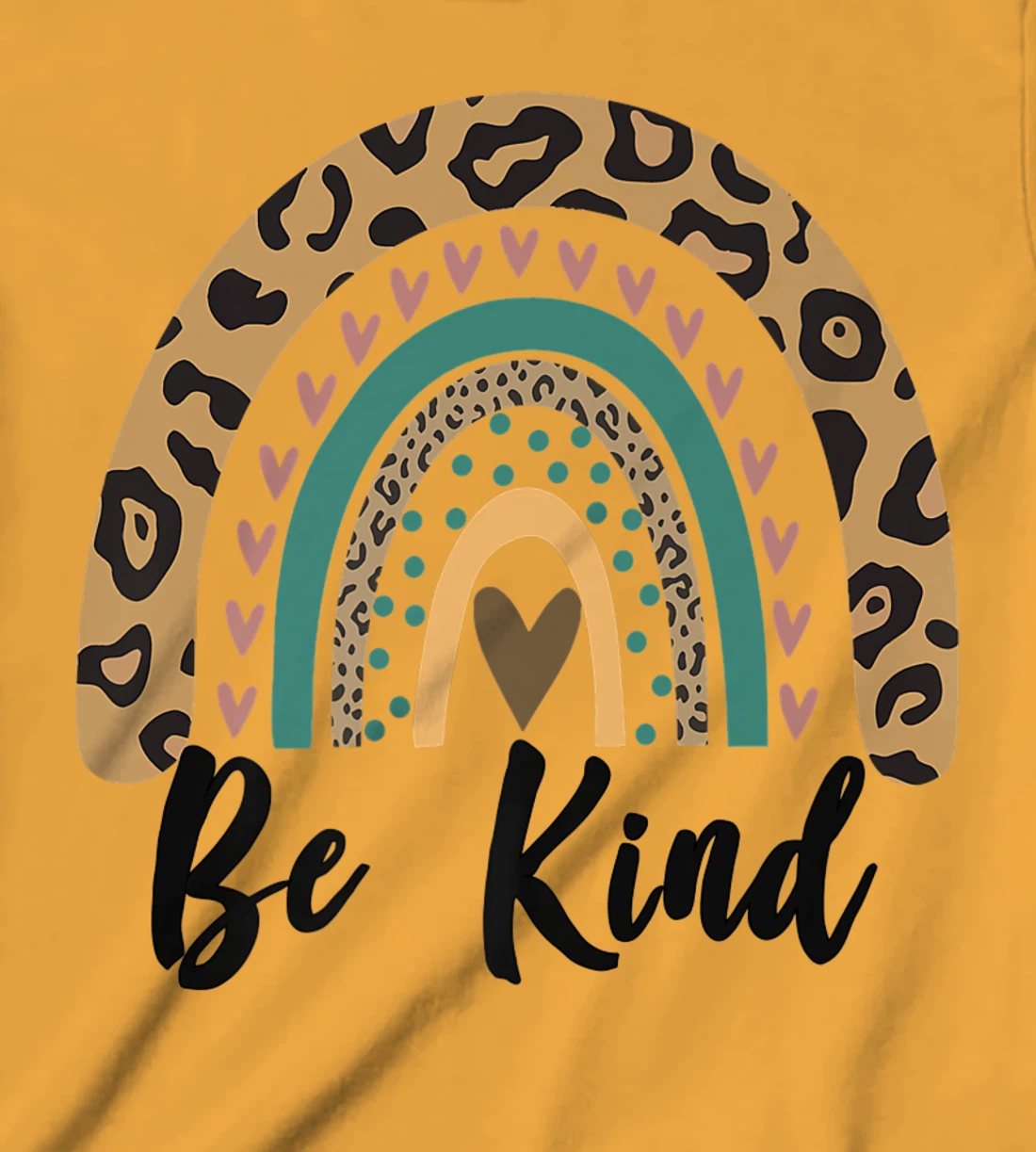 Be Kind Leopard Rainbow Kindness inspirational girls Be Kind T-Shirt, Kid T-Shirt and Women T-Shirt