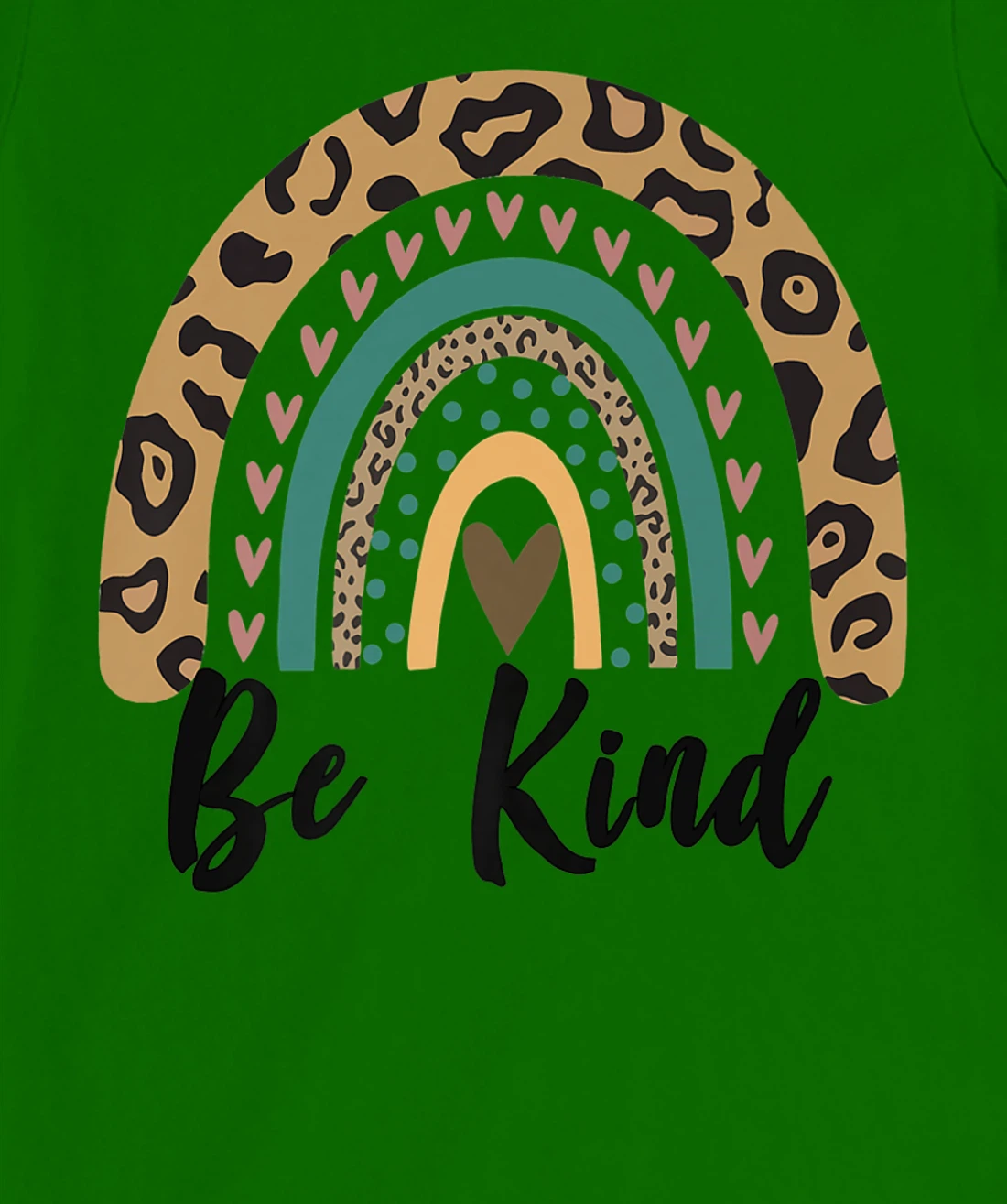 Be Kind Leopard Rainbow Kindness inspirational girls Be Kind T-Shirt, Kid T-Shirt and Women T-Shirt