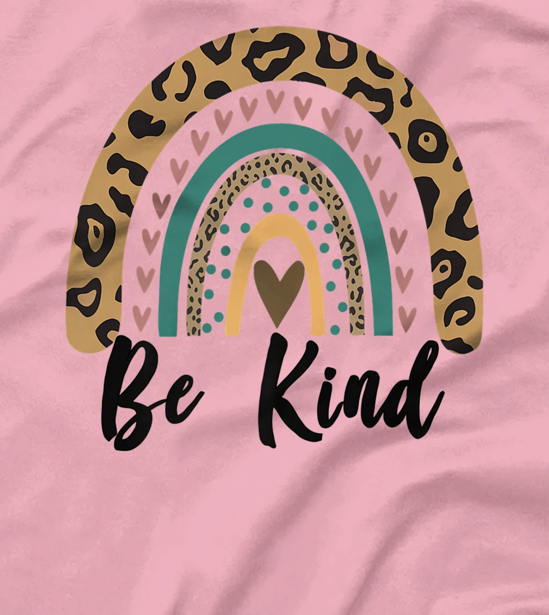 Be Kind Leopard Rainbow Kindness inspirational girls Be Kind T-Shirt, Kid T-Shirt and Women T-Shirt