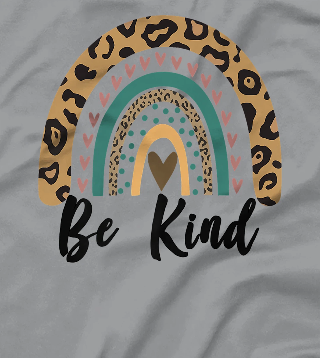 Be Kind Leopard Rainbow Kindness inspirational girls Be Kind T-Shirt, Kid T-Shirt and Women T-Shirt