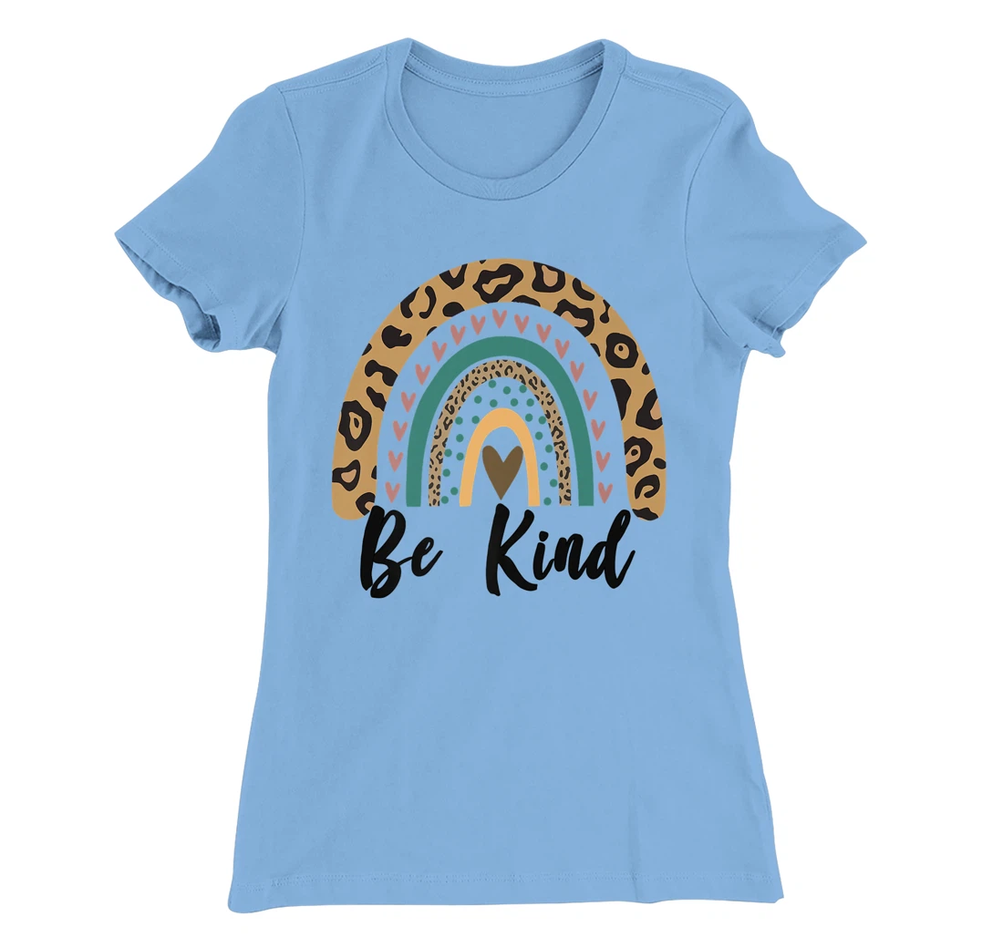 Be Kind Leopard Rainbow Kindness inspirational girls Be Kind T-Shirt, Kid T-Shirt and Women T-Shirt