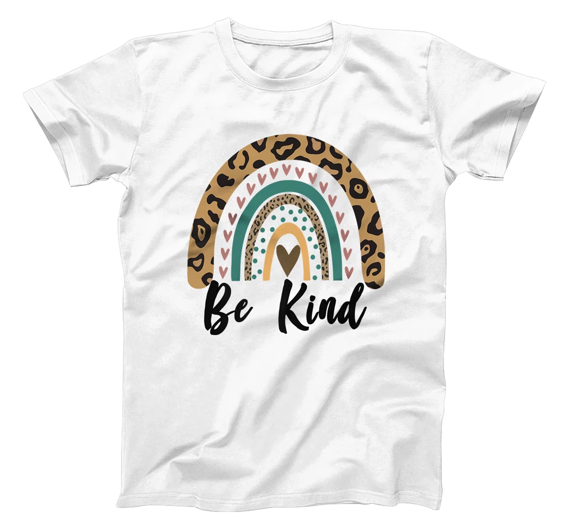 Be Kind Leopard Rainbow Kindness inspirational girls Be Kind T-Shirt, Kid T-Shirt and Women T-Shirt