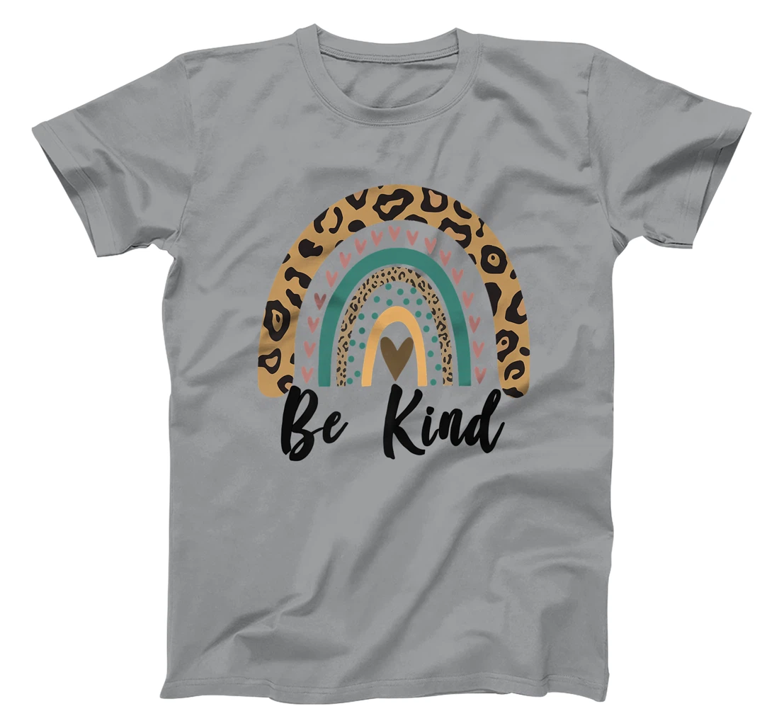 Be Kind Leopard Rainbow Kindness inspirational girls Be Kind T-Shirt, Kid T-Shirt and Women T-Shirt