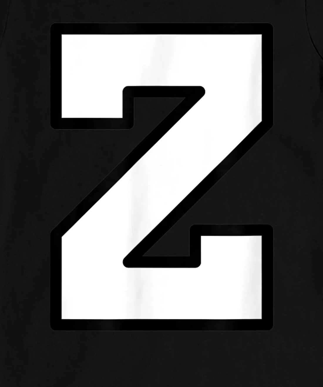 Letter Z Capital Alphabet Varsity Monogram Initial T-Shirt, Kid T-Shirt and Women T-Shirt