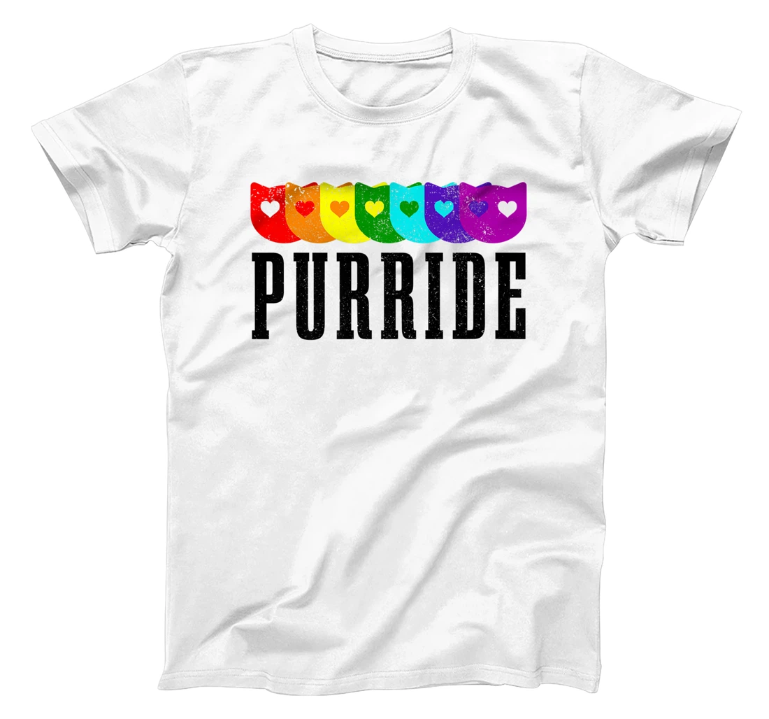 LGBTQ Cat Purride Gay Pride Month Rainbow Flag LGBT Queer T-Shirt, Women T-Shirt