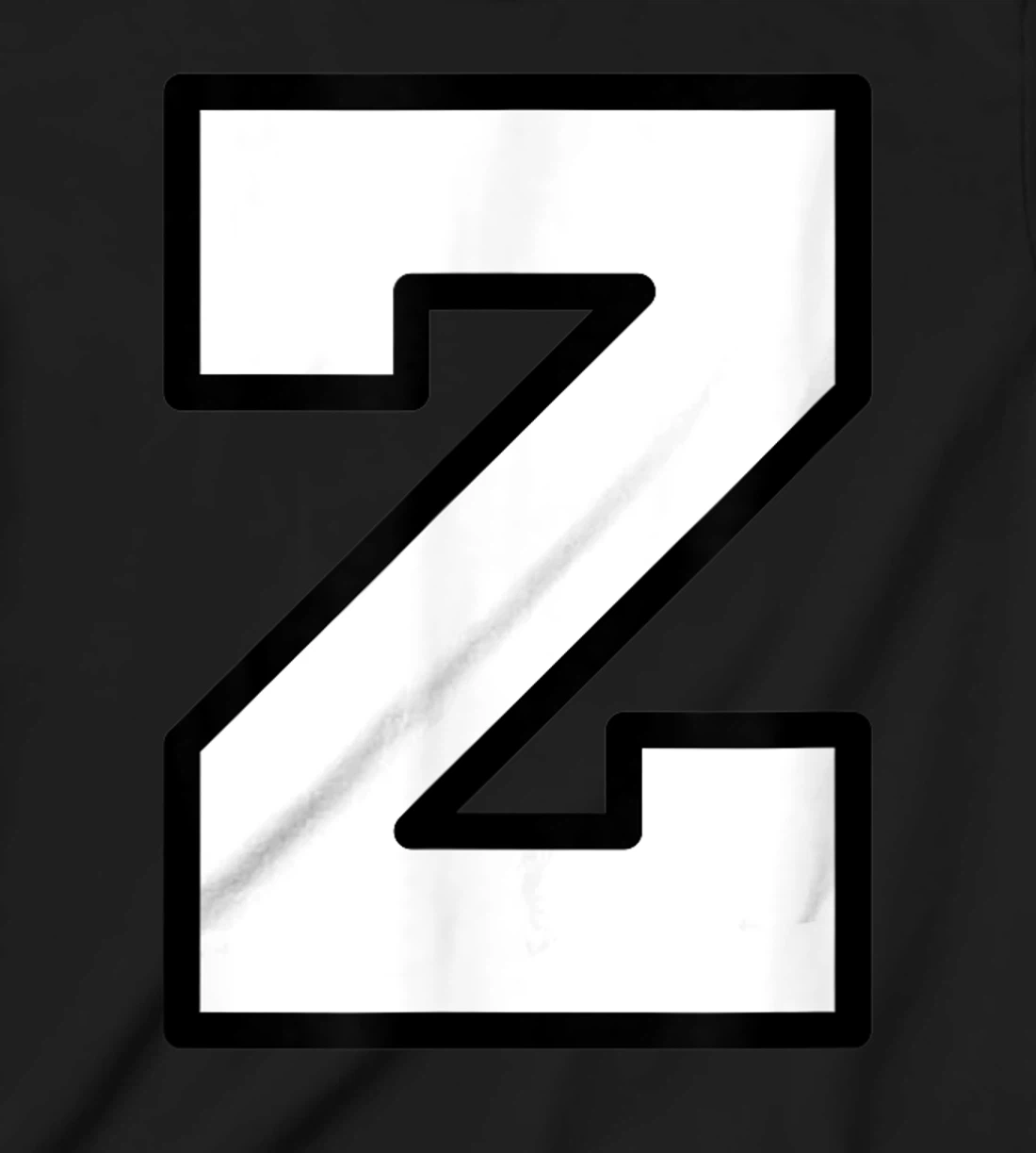 Letter Z Capital Alphabet Varsity Monogram Initial T-Shirt, Kid T-Shirt and Women T-Shirt