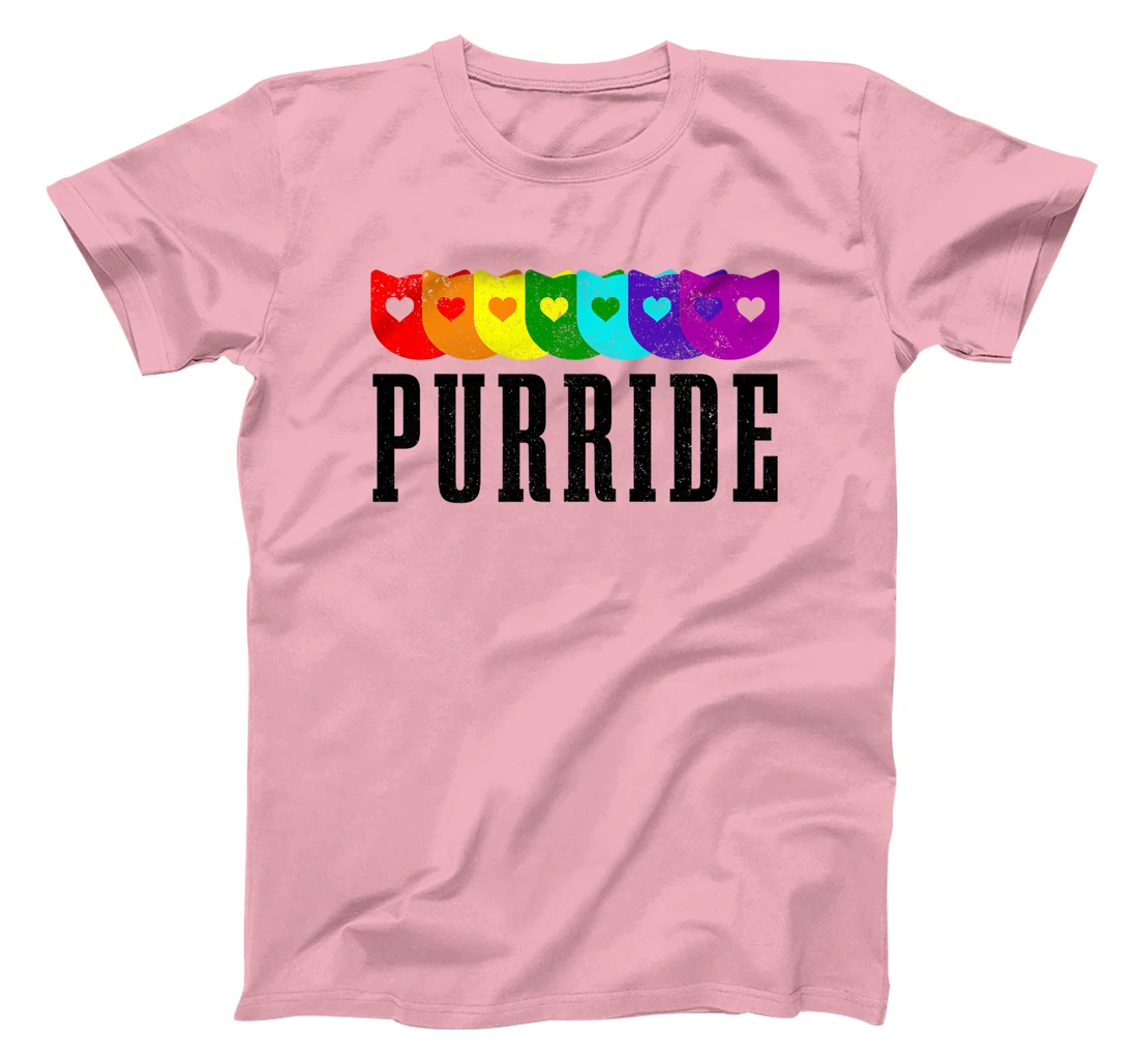 LGBTQ Cat Purride Gay Pride Month Rainbow Flag LGBT Queer T-Shirt, Women T-Shirt