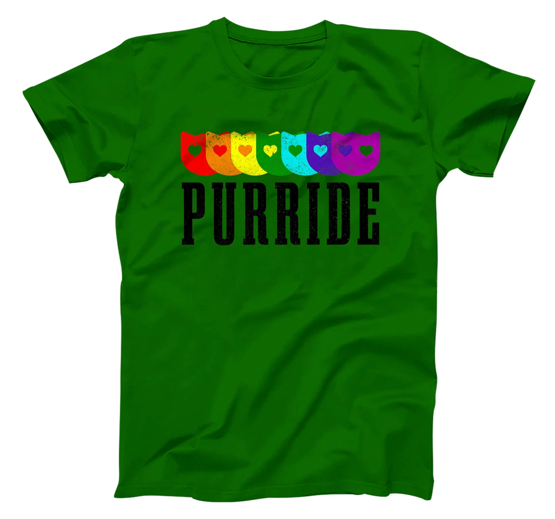 LGBTQ Cat Purride Gay Pride Month Rainbow Flag LGBT Queer T-Shirt, Women T-Shirt