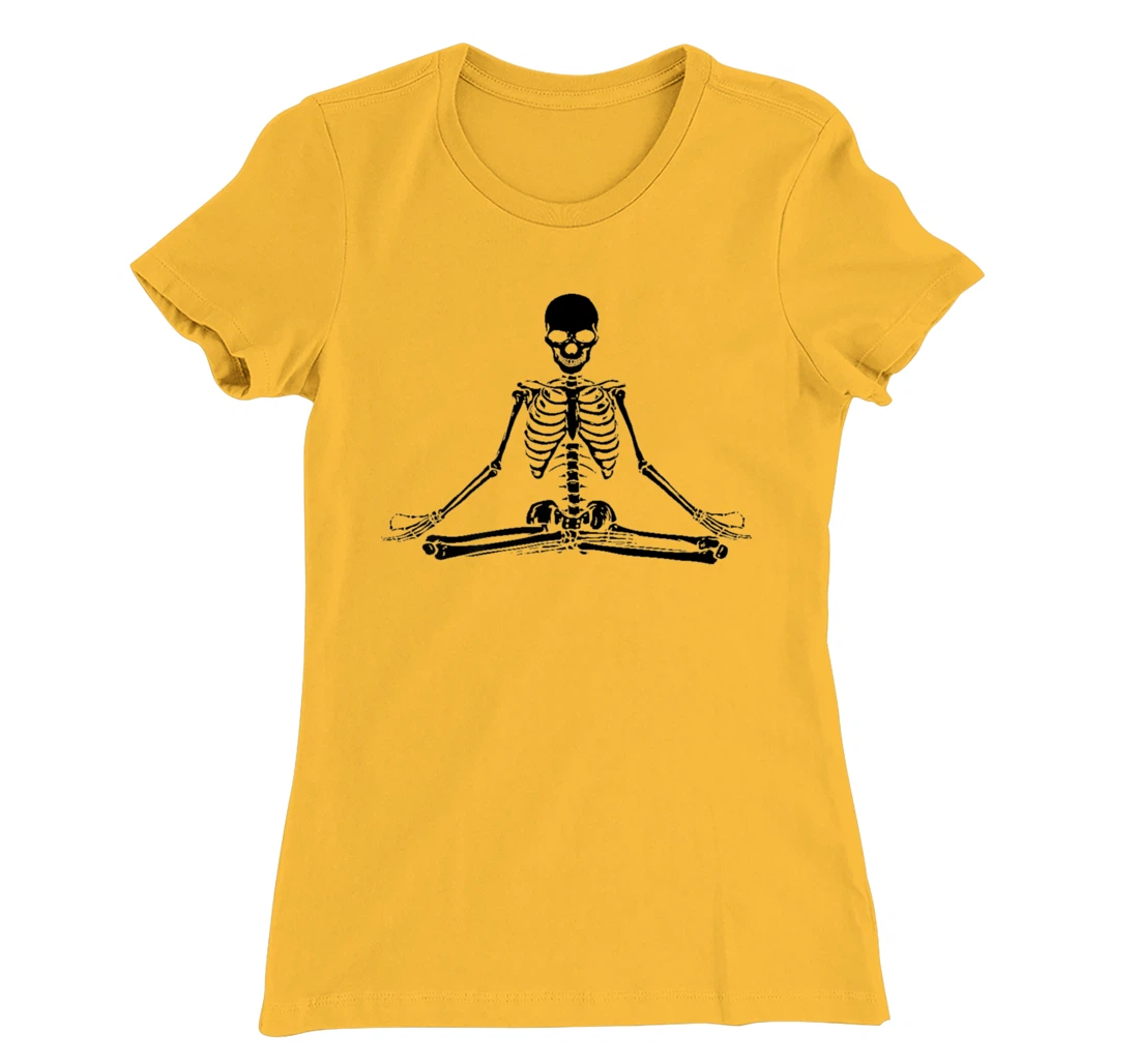 Human Skeleton Makes Yoga Yoga Motif Shirt, Palatis T-Shirt, Women T-Shirt
