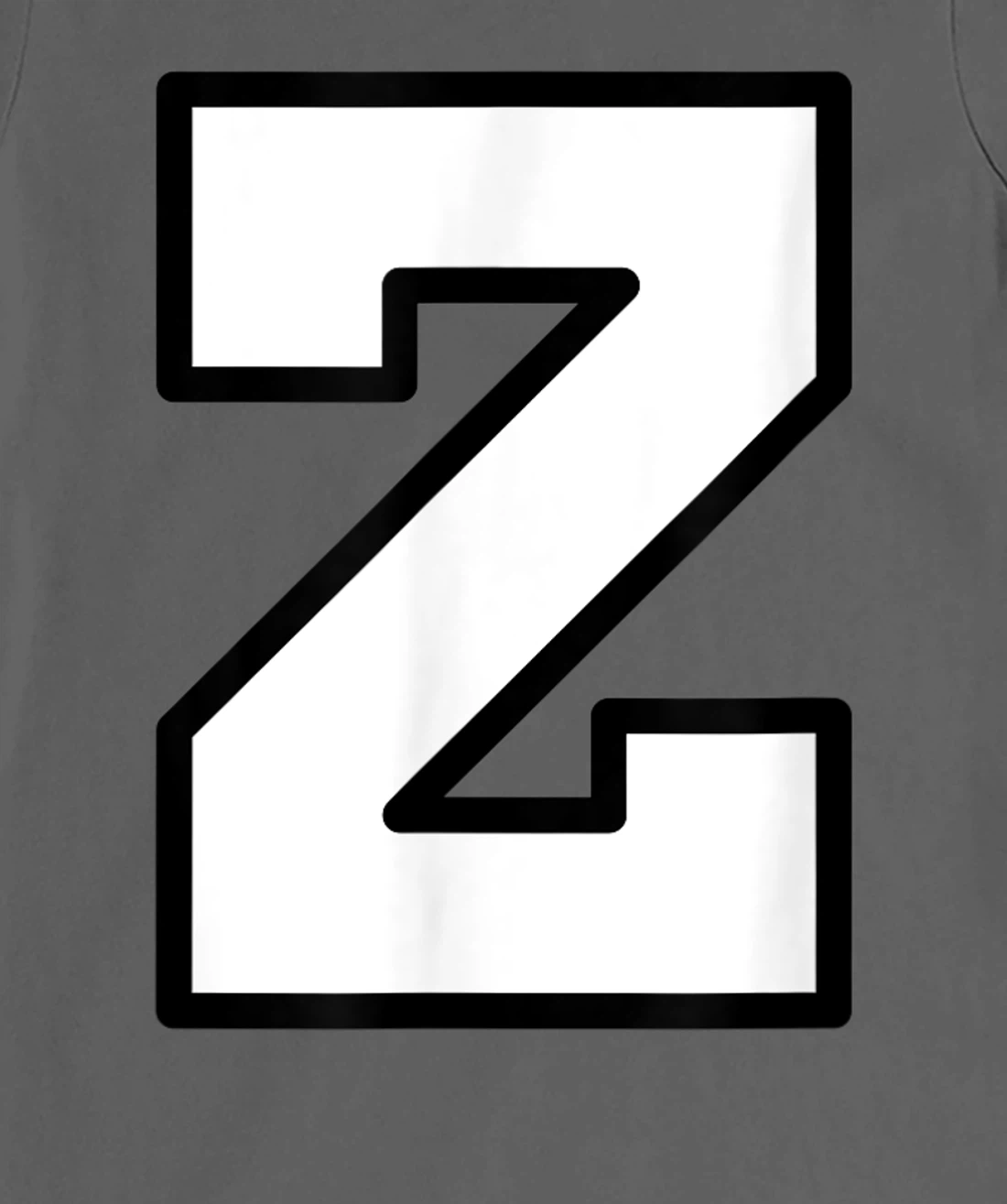 Letter Z Capital Alphabet Varsity Monogram Initial T-Shirt, Kid T-Shirt and Women T-Shirt