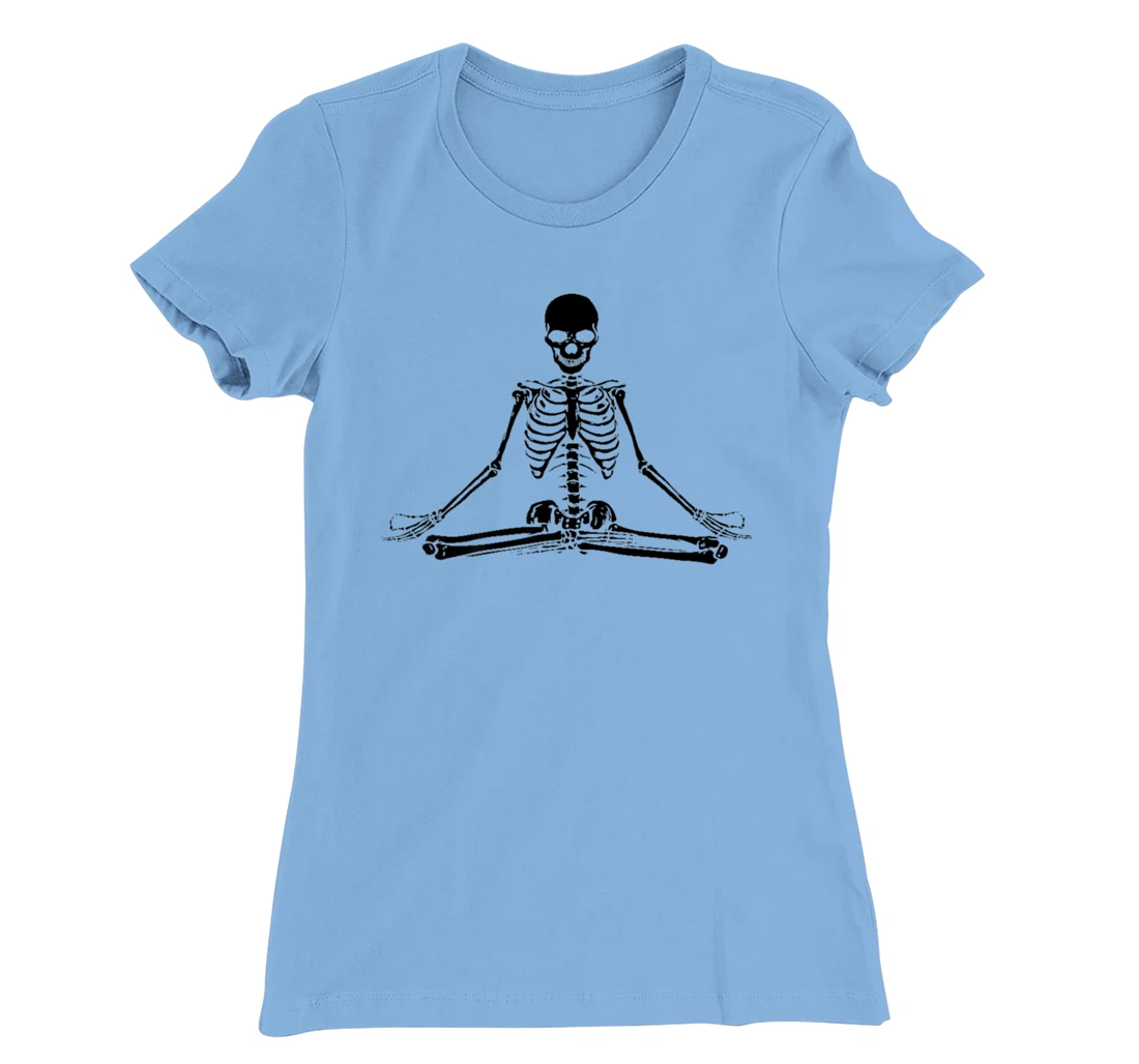 Human Skeleton Makes Yoga Yoga Motif Shirt, Palatis T-Shirt, Women T-Shirt