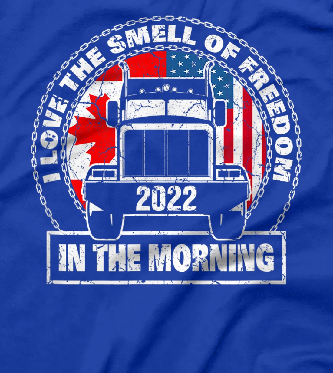 I Love The Smell Of Freedom in The Morning Trucker Convoy T-Shirt, Kid T-Shirt and Women T-Shirt