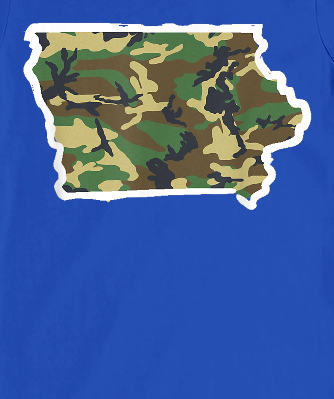 Iowa Camo Map Shirt, Hunting Gear, Camo Home Apparel T-Shirt, Women T-Shirt