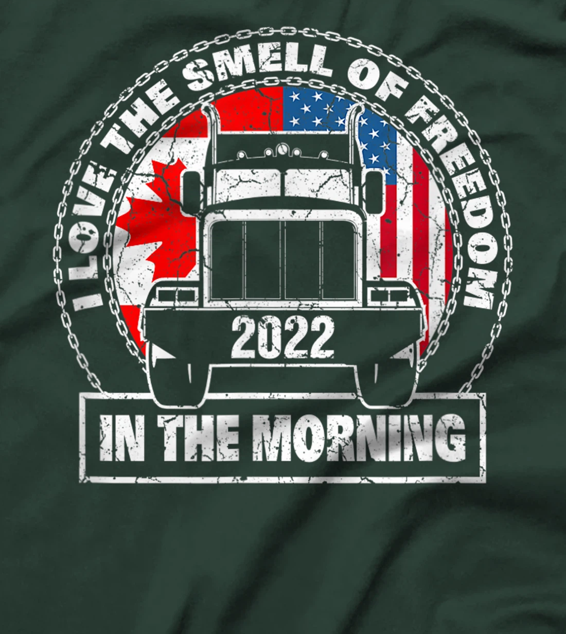 I Love The Smell Of Freedom in The Morning Trucker Convoy T-Shirt, Kid T-Shirt and Women T-Shirt