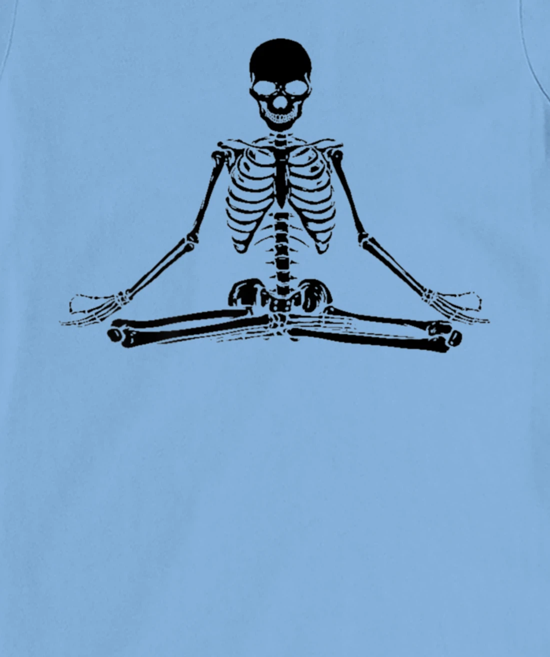 Human Skeleton Makes Yoga Yoga Motif Shirt, Palatis T-Shirt, Women T-Shirt
