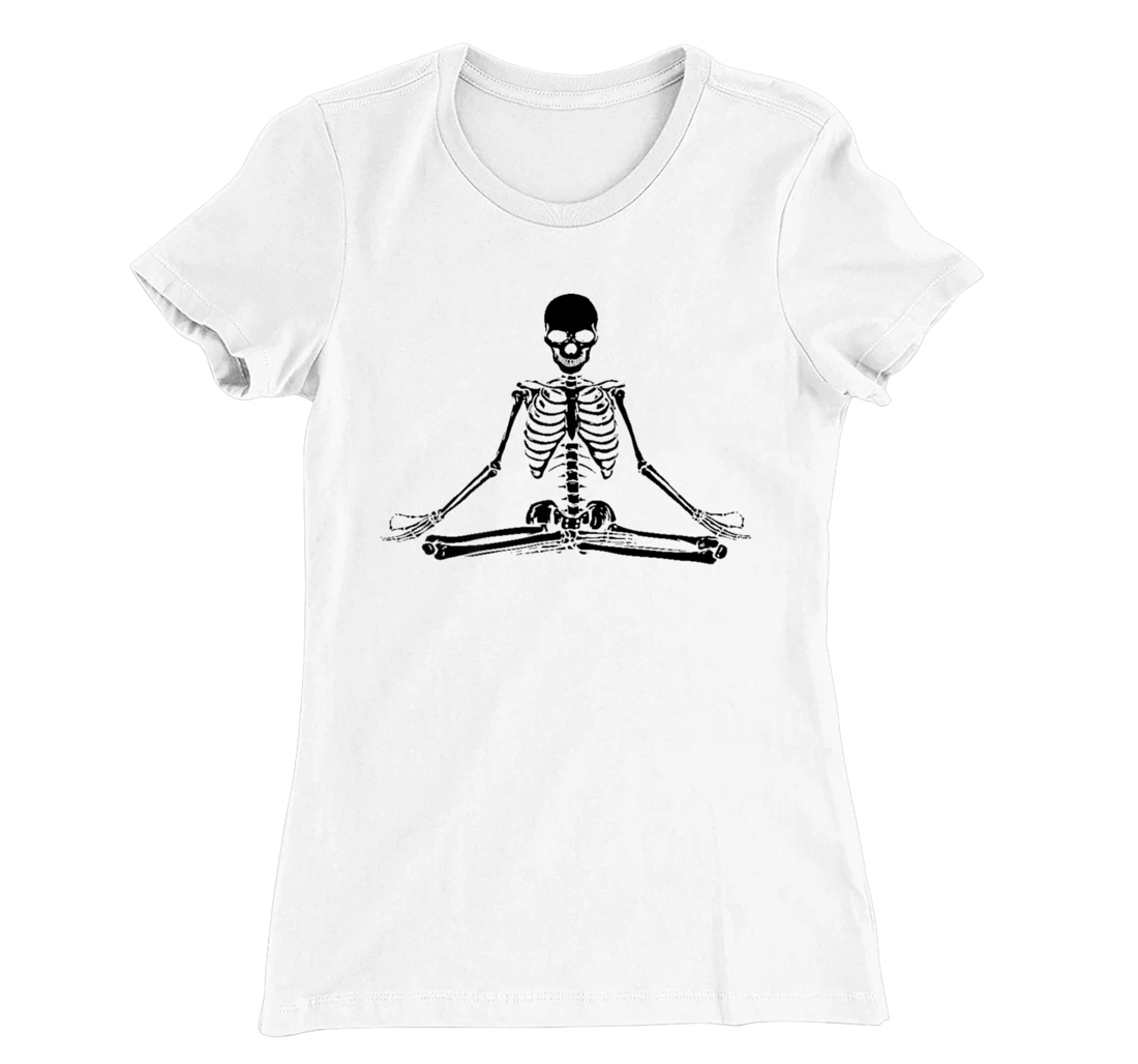 Human Skeleton Makes Yoga Yoga Motif Shirt, Palatis T-Shirt, Women T-Shirt
