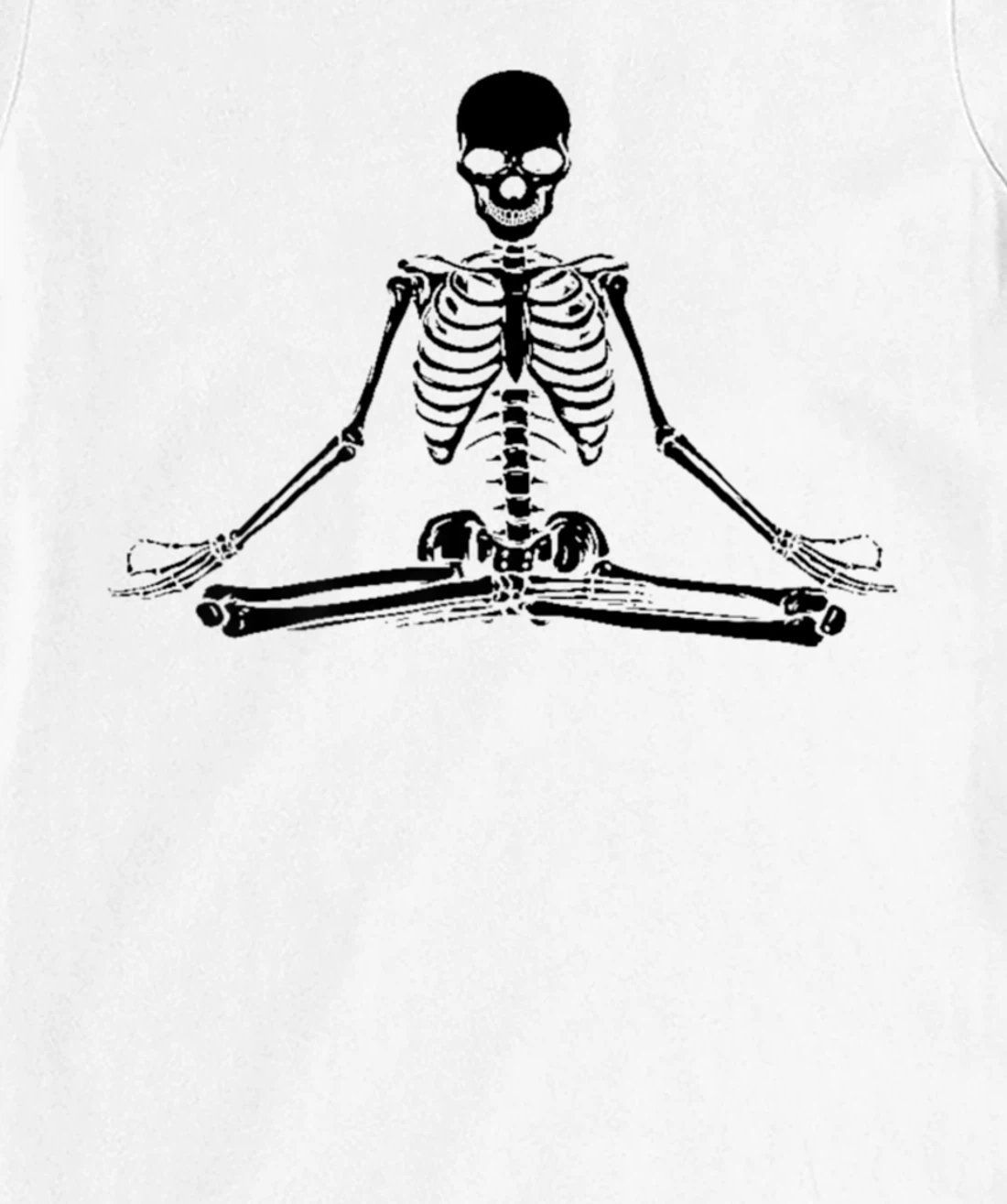 Human Skeleton Makes Yoga Yoga Motif Shirt, Palatis T-Shirt, Women T-Shirt
