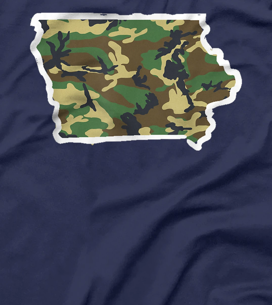 Iowa Camo Map Shirt, Hunting Gear, Camo Home Apparel T-Shirt, Women T-Shirt