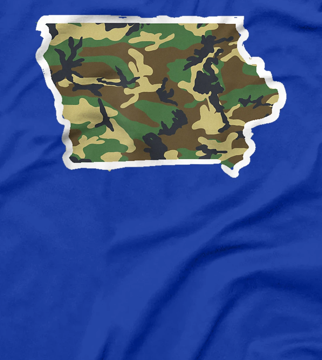 Iowa Camo Map Shirt, Hunting Gear, Camo Home Apparel T-Shirt, Women T-Shirt