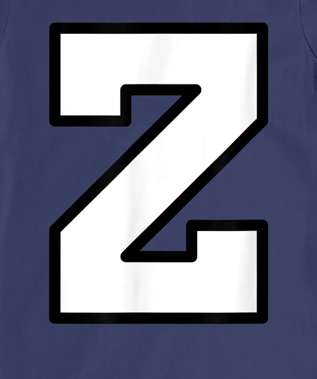 Letter Z Capital Alphabet Varsity Monogram Initial T-Shirt, Kid T-Shirt and Women T-Shirt