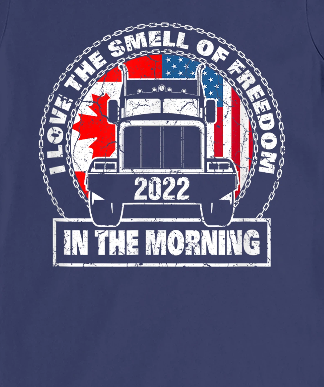 I Love The Smell Of Freedom in The Morning Trucker Convoy T-Shirt, Kid T-Shirt and Women T-Shirt