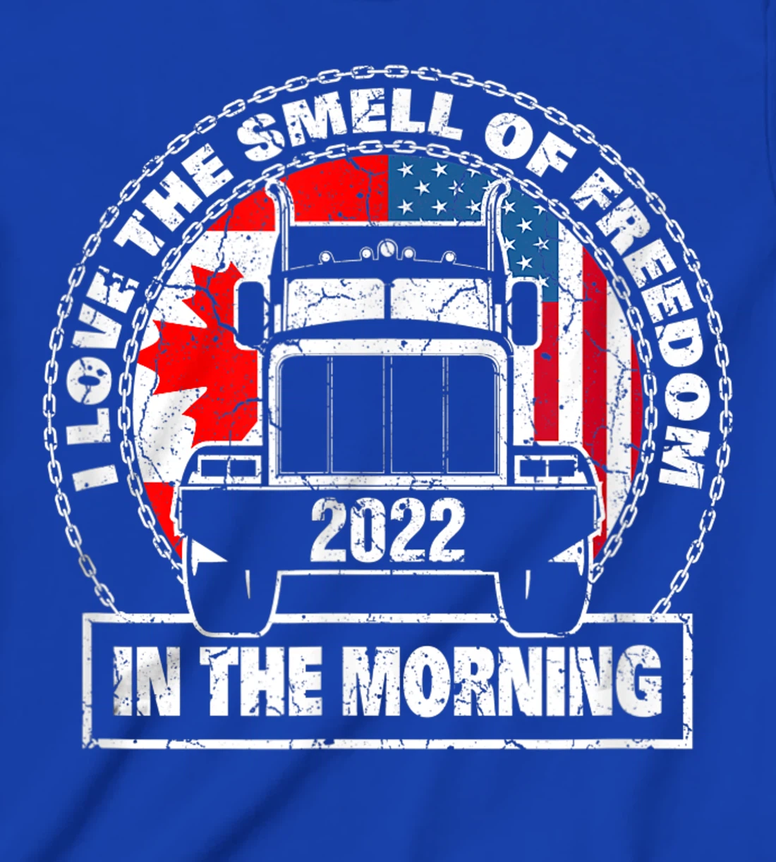 I Love The Smell Of Freedom in The Morning Trucker Convoy T-Shirt, Kid T-Shirt and Women T-Shirt