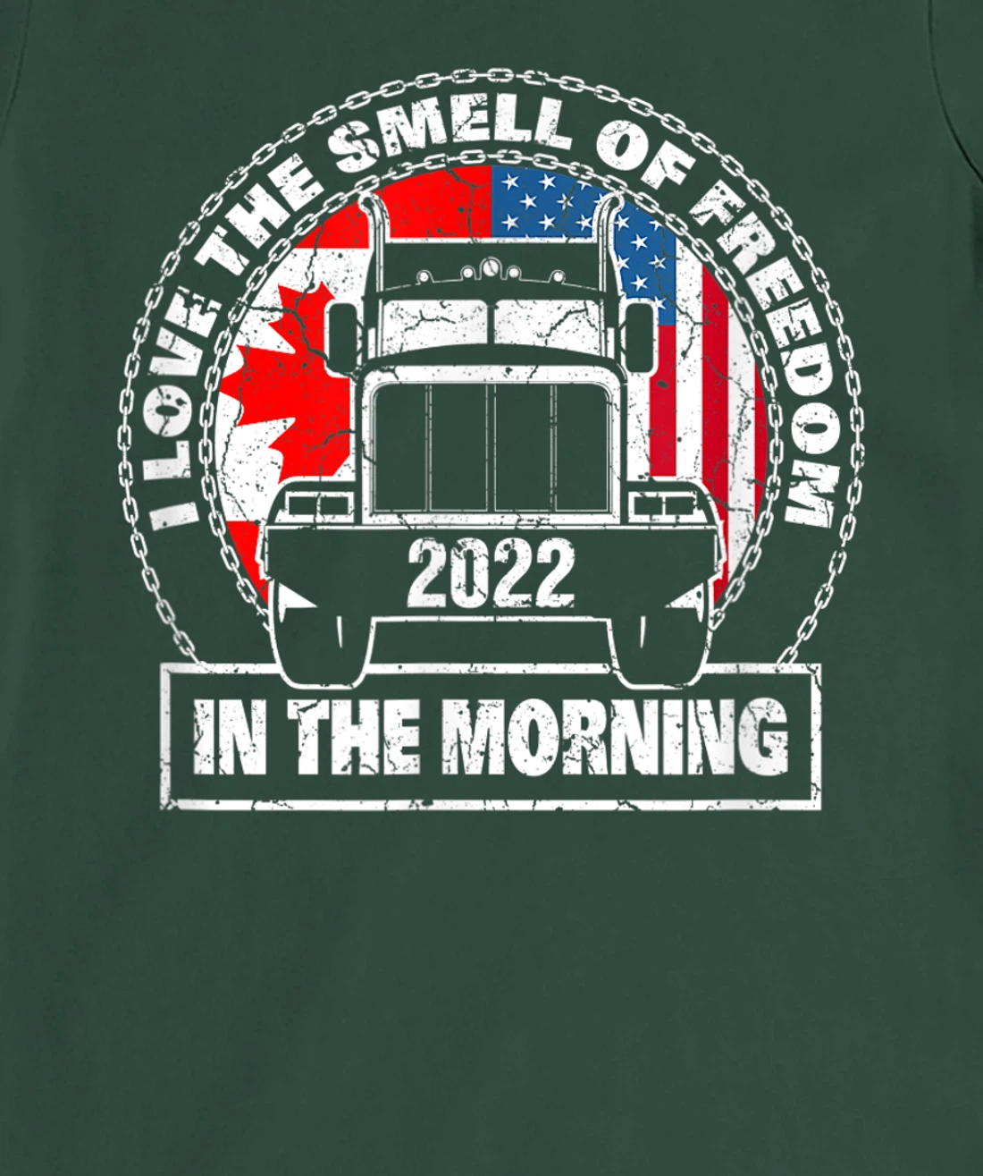 I Love The Smell Of Freedom in The Morning Trucker Convoy T-Shirt, Kid T-Shirt and Women T-Shirt