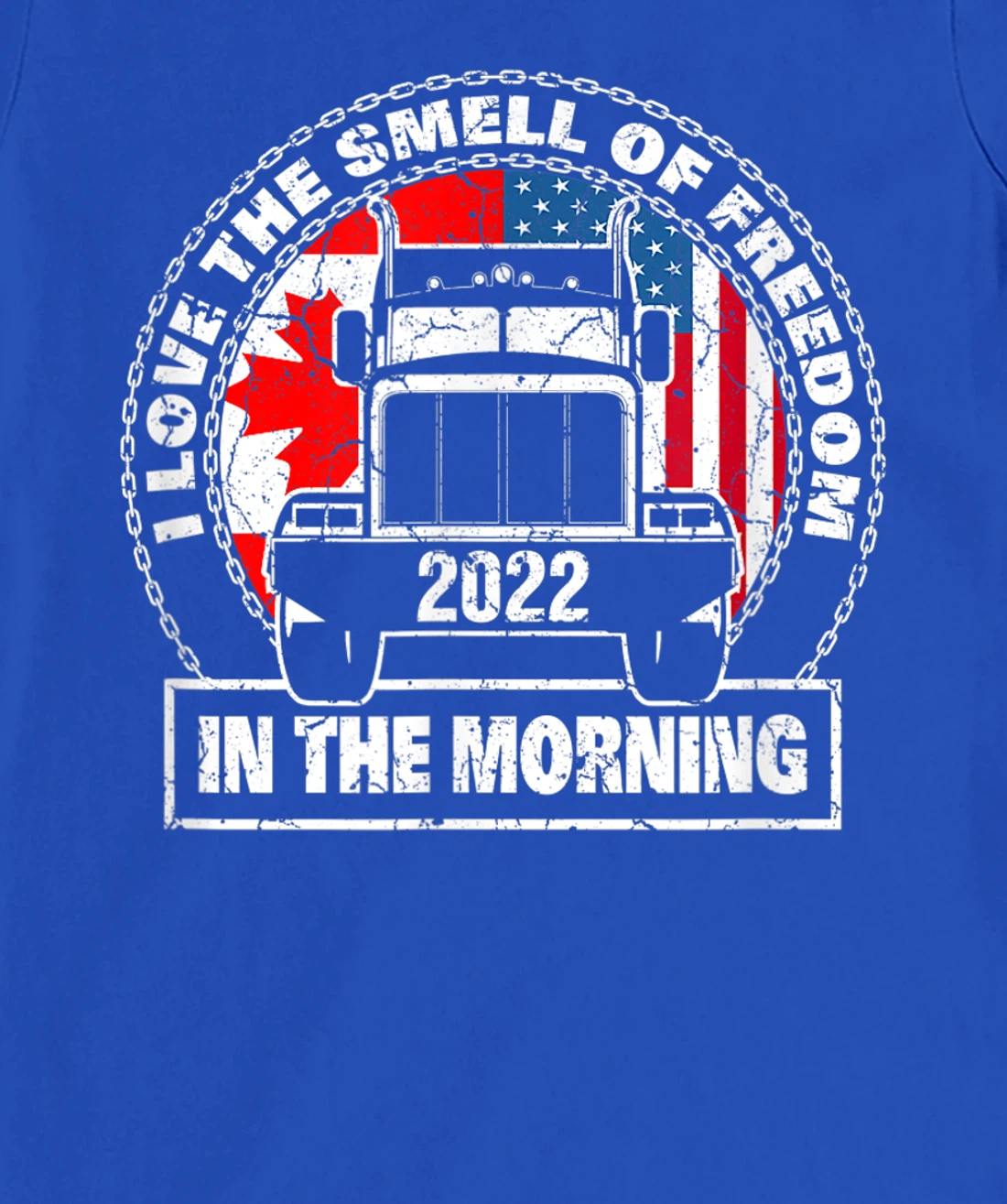 I Love The Smell Of Freedom in The Morning Trucker Convoy T-Shirt, Kid T-Shirt and Women T-Shirt