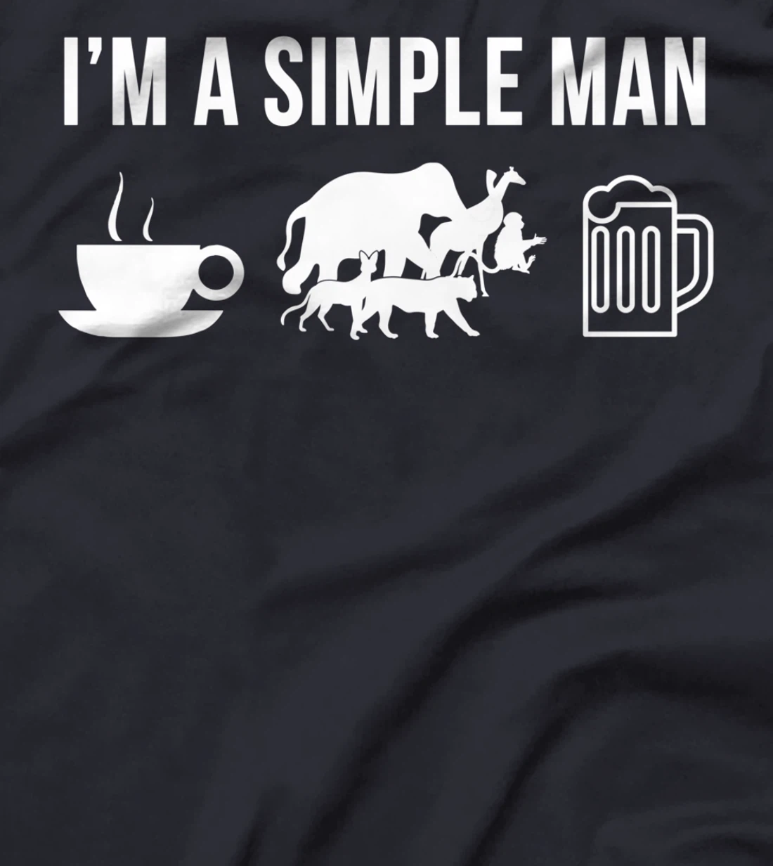 Funny Zookeeper Job Zookeeping Career Simple Man T-Shirt
