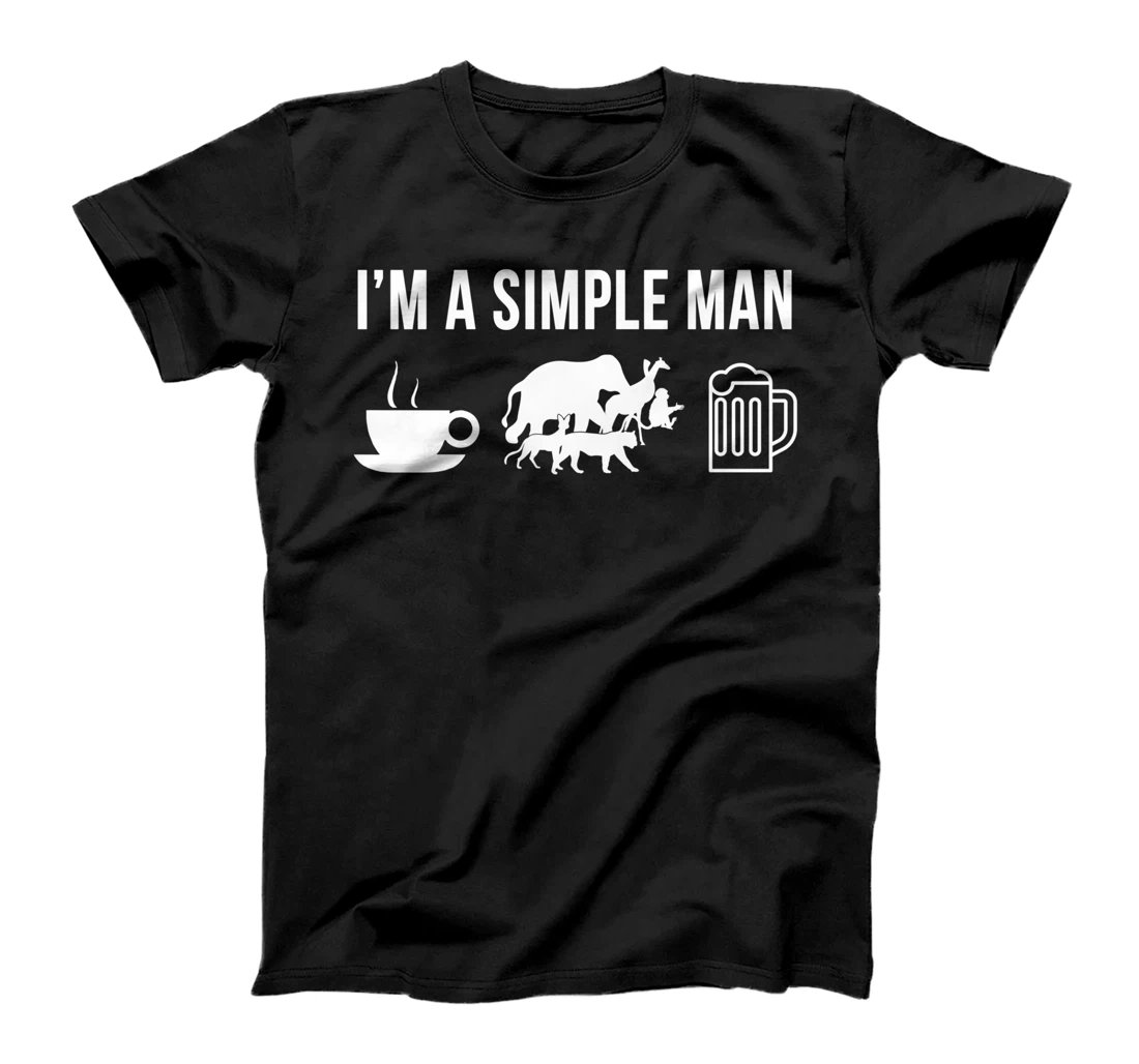 Funny Zookeeper Job Zookeeping Career Simple Man T-Shirt