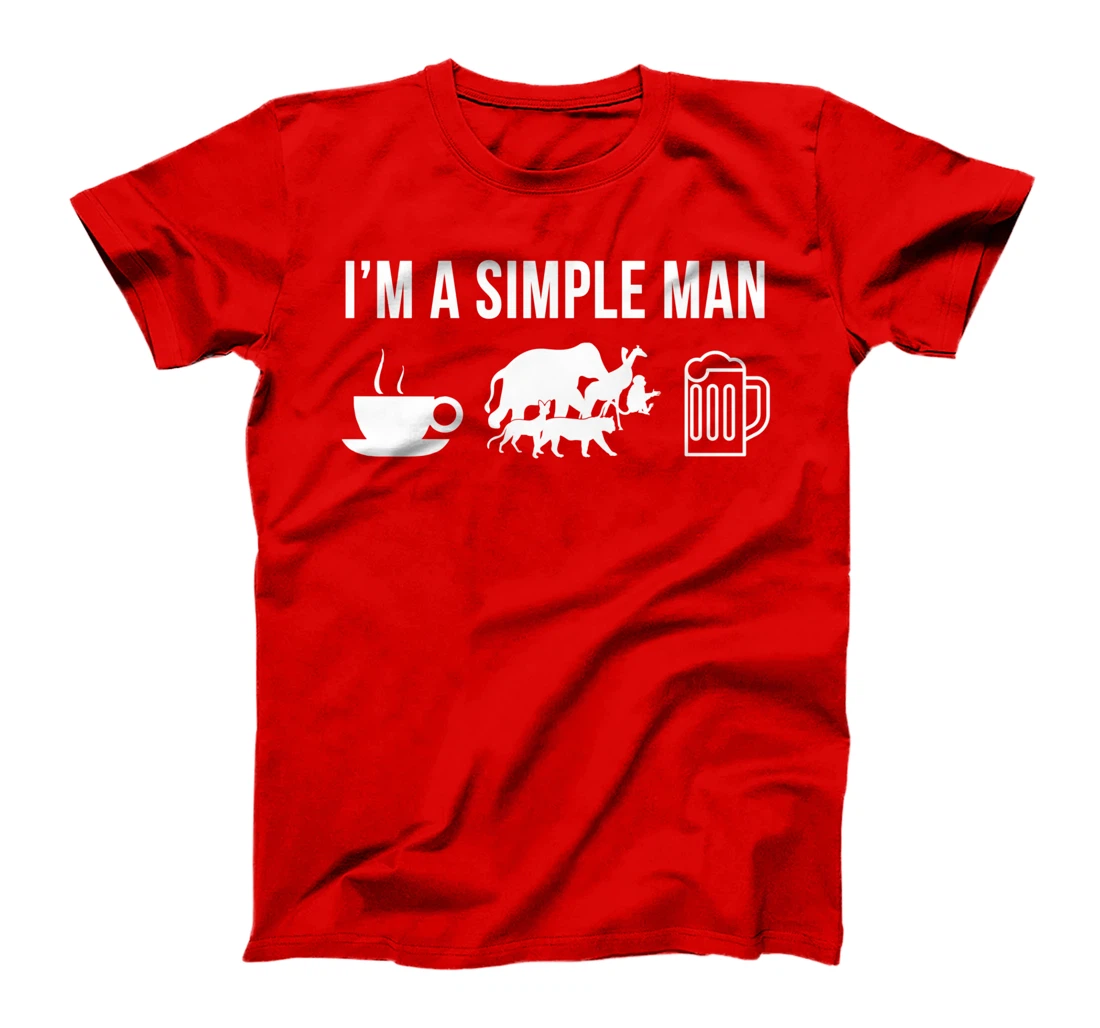 Funny Zookeeper Job Zookeeping Career Simple Man T-Shirt
